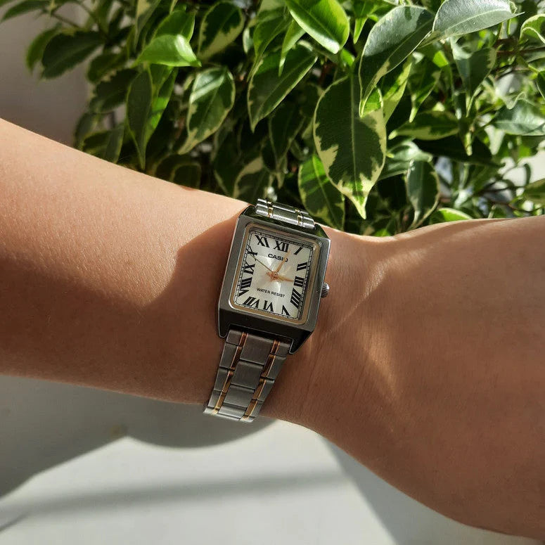 LTP-V007 | RELOJ CASIO ORIGINAL DE ACERO DORADO/PLATEADO | CAS-167
