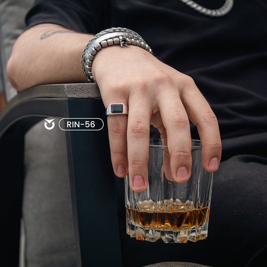 ANILLO CUBE DORADO Y PLATEADO | RIN-56 RIN-57 RIN-11 RIN-12