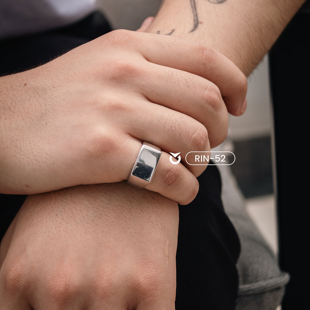 ANILLO MOTOR RACE PLATEADO | RIN-52