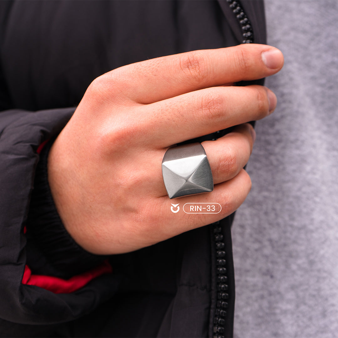 ANILLO PUNTO CUR NEGRO I PLATA I DORADO| RIN-32 I RIN-33 I RIN-34 (3)