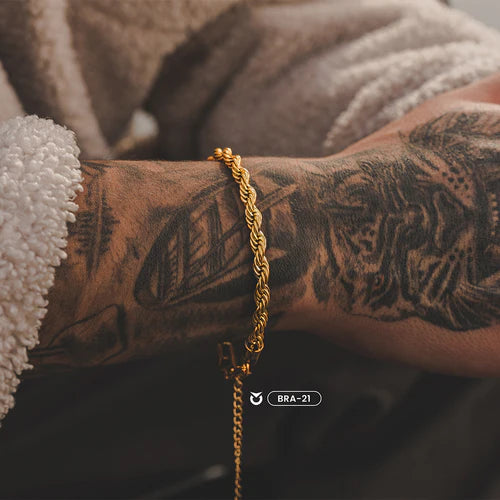BRAZALETE TWISTED ORO | BRA-21