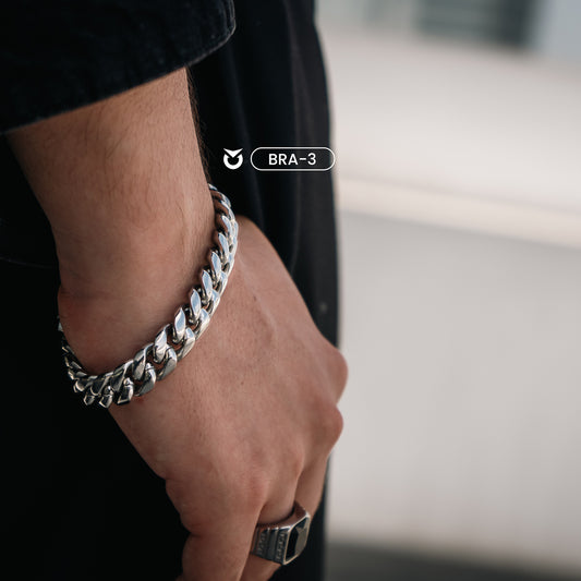 BRAZALETE GENTLEMAN PLATA | BRA-3