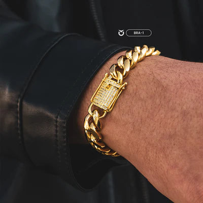 BRAZALETE  CUBAN LINK PLATA I ORO |  BRA-1 I BRA-2 PARA HOMBRE