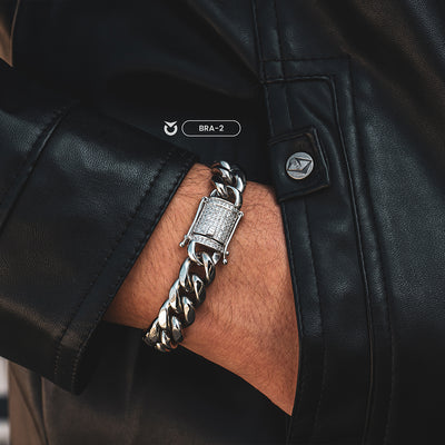 BRAZALETE  CUBAN LINK PLATA I ORO |  BRA-1 I BRA-2 PARA HOMBRE