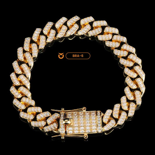 BRAZALETE CUBIC ZIRCONIA ORO - PLATA | BRA-6 I BRA-7