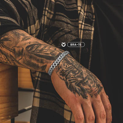 BRAZALETE ICED CUBAN ORO I PLATA | BRA-14 I BRA-15 PARA HOMBRE