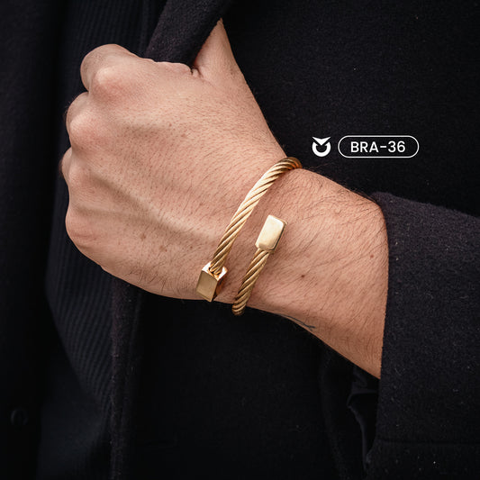 BRAZALETE ORO ESPIRAL | BRA-36