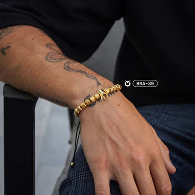 BRAZALETE  REY DORADO I PLATEADO | BRA-39 I BRA-42