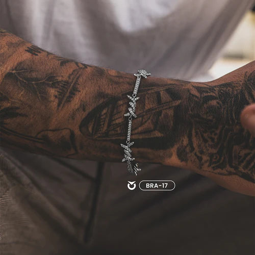 BRAZALETE RHINESTONE 
 PLATA |BRA-17