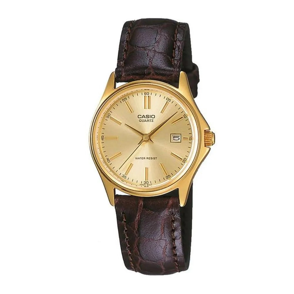RELOJ CASIO DE CUERO PARA PAREJA DE COLOR MARRON | CAS-199, CAS-111