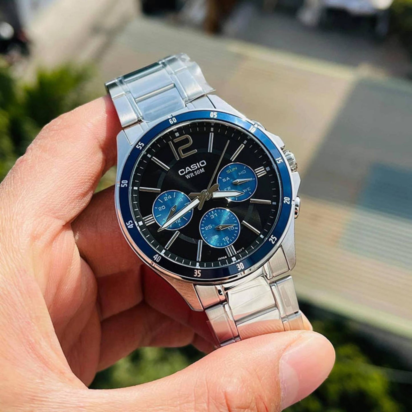 MTP-1374 | RELOJ CASIO ORIGINAL DE ACERO PLATEADO