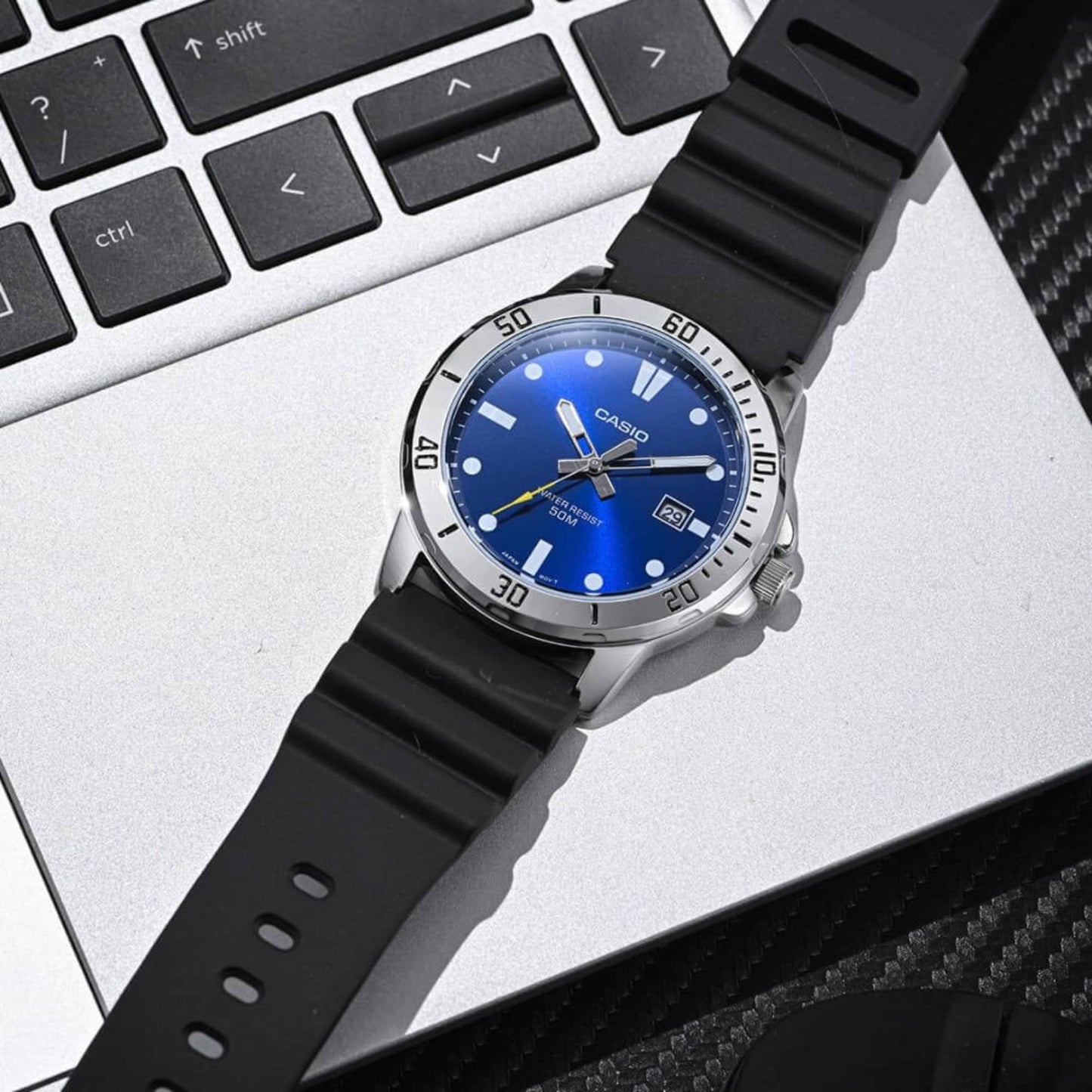 MTP-VD01 | RELOJ CASIO ORIGINAL DE RESINA AZUL | CAS-262