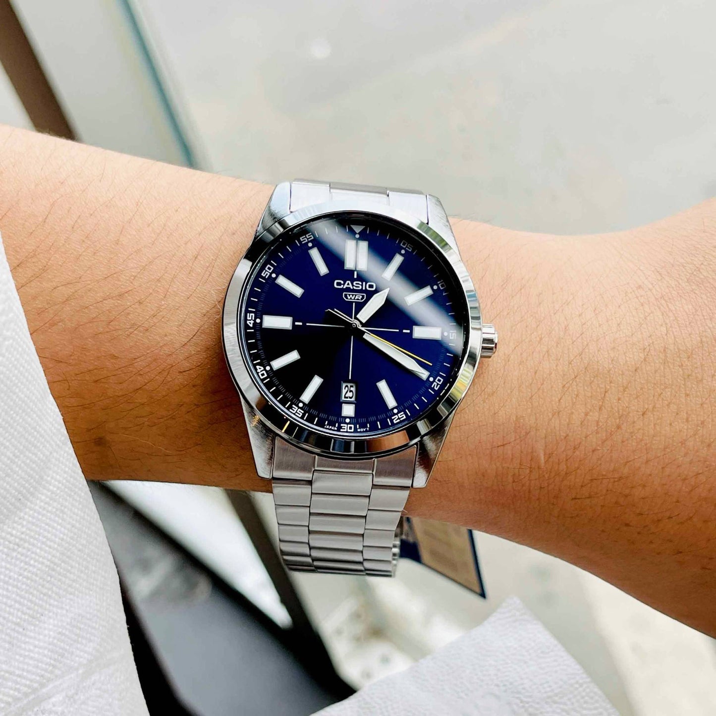 MTP-VD02 | RELOJ CASIO ORIGINAL DE ACERO AZUL | CAS-267