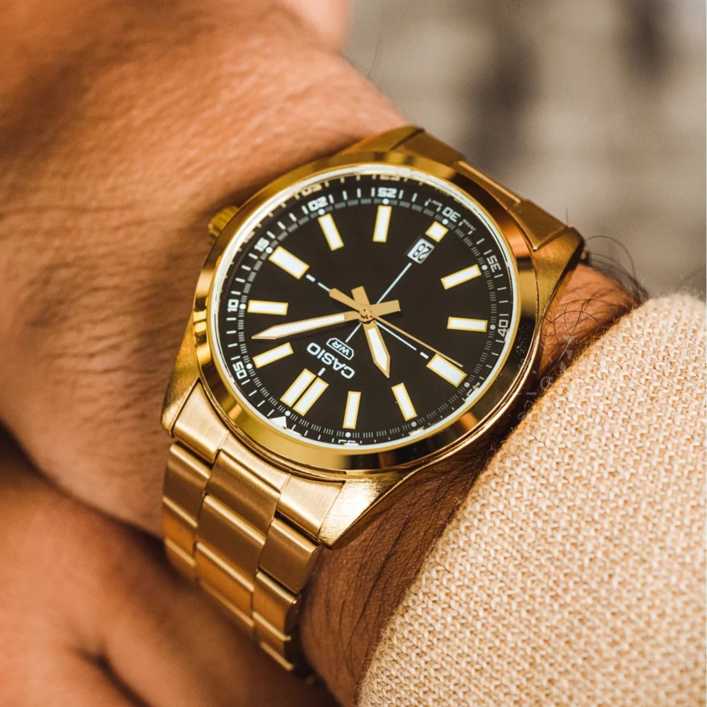 MTP-VD02 | RELOJ CASIO ORIGINAL DE ACERO DORADO | CAS-268