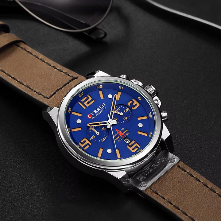 RELOJ CURREN ORIGINAL MARRÓN NARANJA NEGRO 8314 | CUR-27 - CUR-87 - CUR-110 - CUR-138