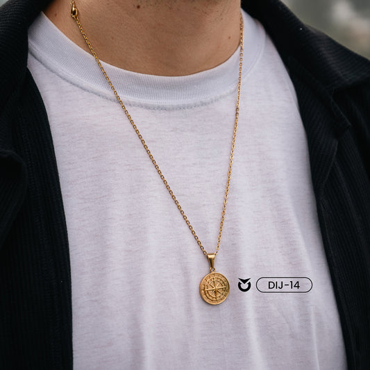 DIJE MAPS DORADO | SKU: DIJ-14 + ¡𝐆𝐑𝐀𝐓𝐈𝐒!  COLLAR MINIMAL