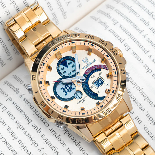 RELOJ TEMEIS ORIGINAL 8120 NEGRO AZUL PLATEADO DORADO BLANCO | TEM-4