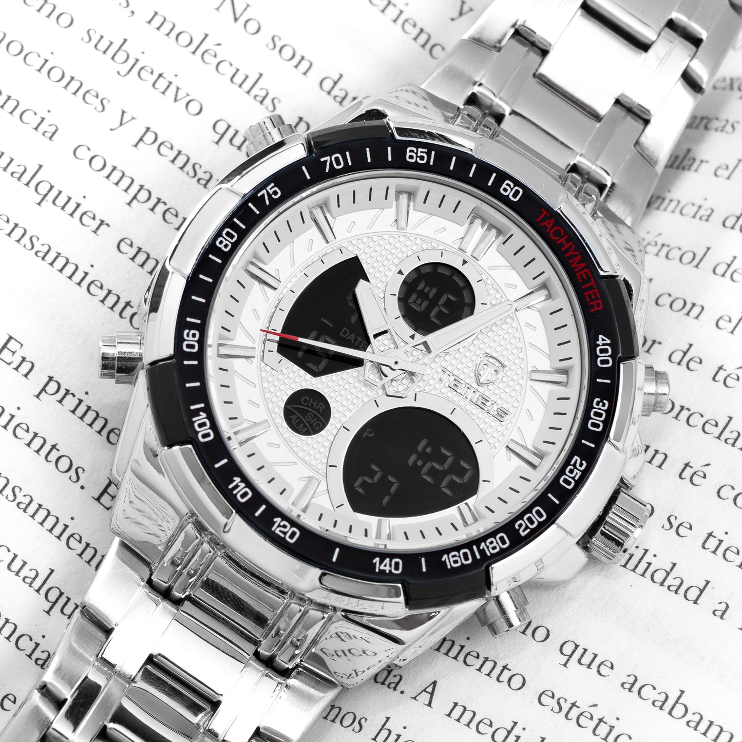 RELOJ TEMEIS ORIGINAL 8113 AZUL NEGRO DORADO AMARILLO PLATEADO | TEM-6, TEM-7, TEM-8, TEM-9, TEM-10