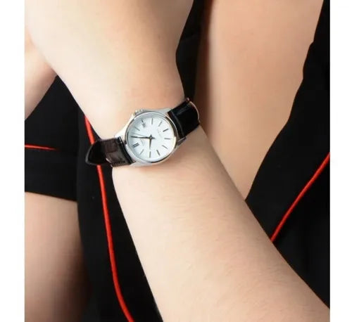 RELOJ CASIO ORIGINAL ANALÓGICO LTP-1183E-7ADF NEGRO | CAS-155