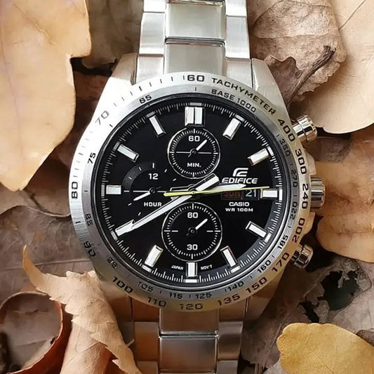 EFR-574D | RELOJ CASIO EDIFICE ORIGINAL ACERO PLATEADO BLANCO VERDE NEGRO | EDI-OG-38, EDI-OG-39, EDI-OG-40, EDI-OG-41