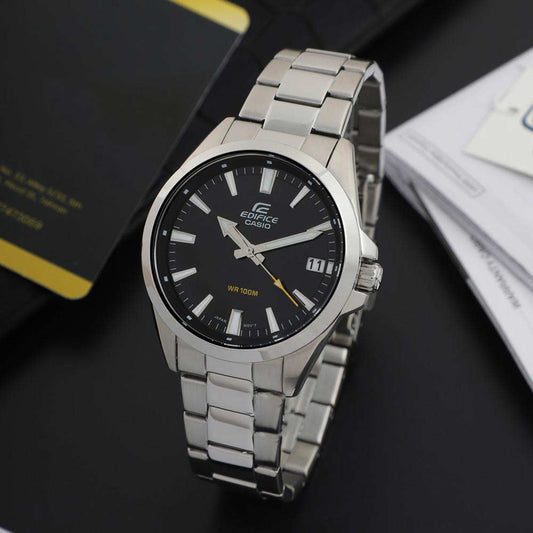 EFV-100 | RELOJ CASIO EDIFICE ORIGINAL ACERO NEGRO AZUL | EDI-OG-53, EDI-OG-54