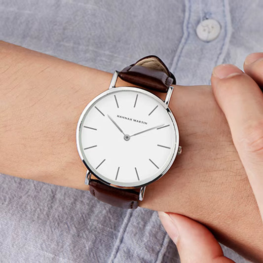 RELOJ ORGINAL HANNAH MARTIN HM-CH02- ELEGANTE Y CASUAL MARRON | HAN-146