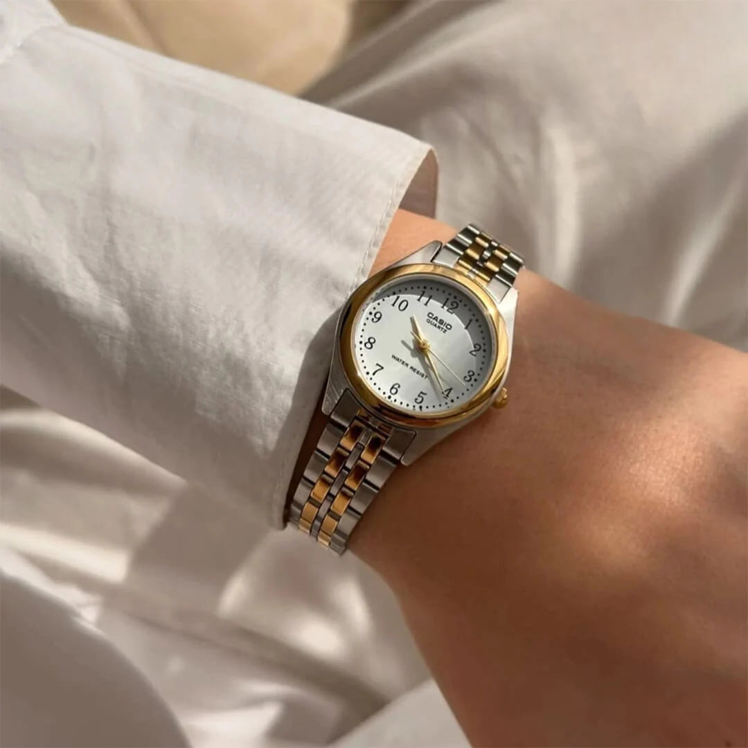 RELOJES CASIO ORIGINAL LTP-1129G-7ARDF PLATEADO | CAS-178