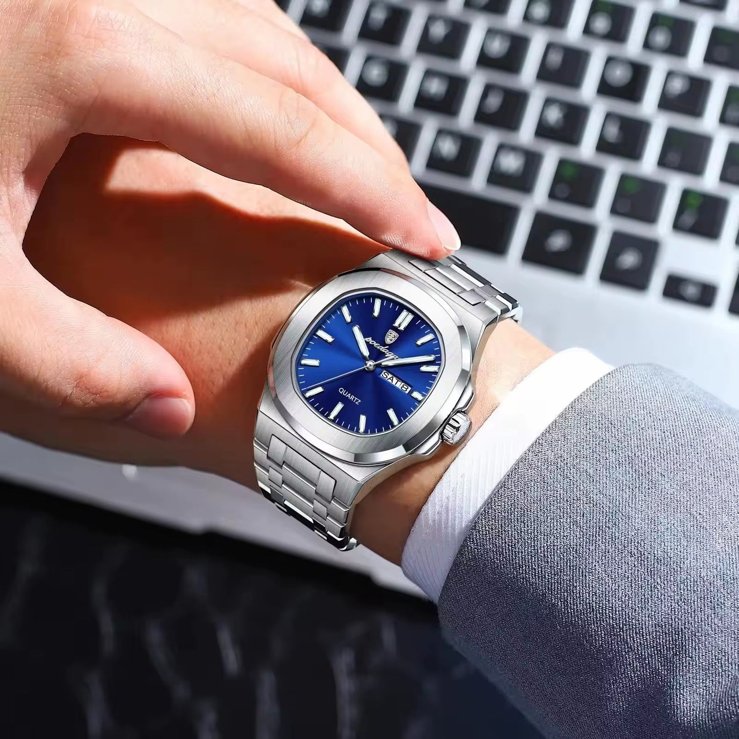 RELOJ POEDAGAR ORIGINAL - ELEGANTE AZUL | POE-16