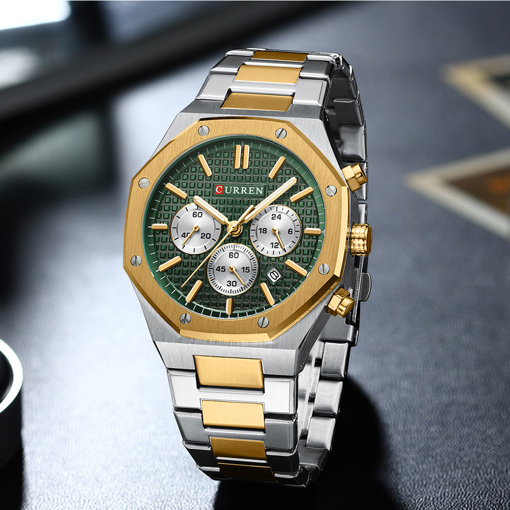 RELOJES CURREN ORIGINAL ELEGANTE PLATEADO PARA HOMBRE | CUR-132 | CUR-133 |