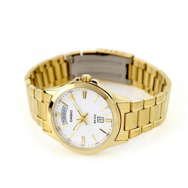 MTP-1381D | RELOJ CASIO ORIGINAL DE ACERO DORADO/PLATEADO | CAS-105, CAS-106, CAS-107