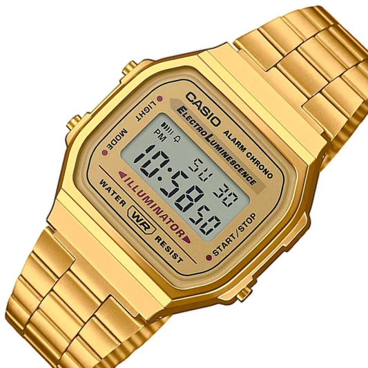 RELOJ_CASIO_ORIGINAL_A168WG-9WDF_VINTAGE_DORADO_CAS-149 Unisex