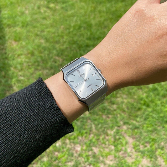 RELOJ CASIO ORIGINAL BLANCO MTP-B185D CAS-91 PARA HOMBRE