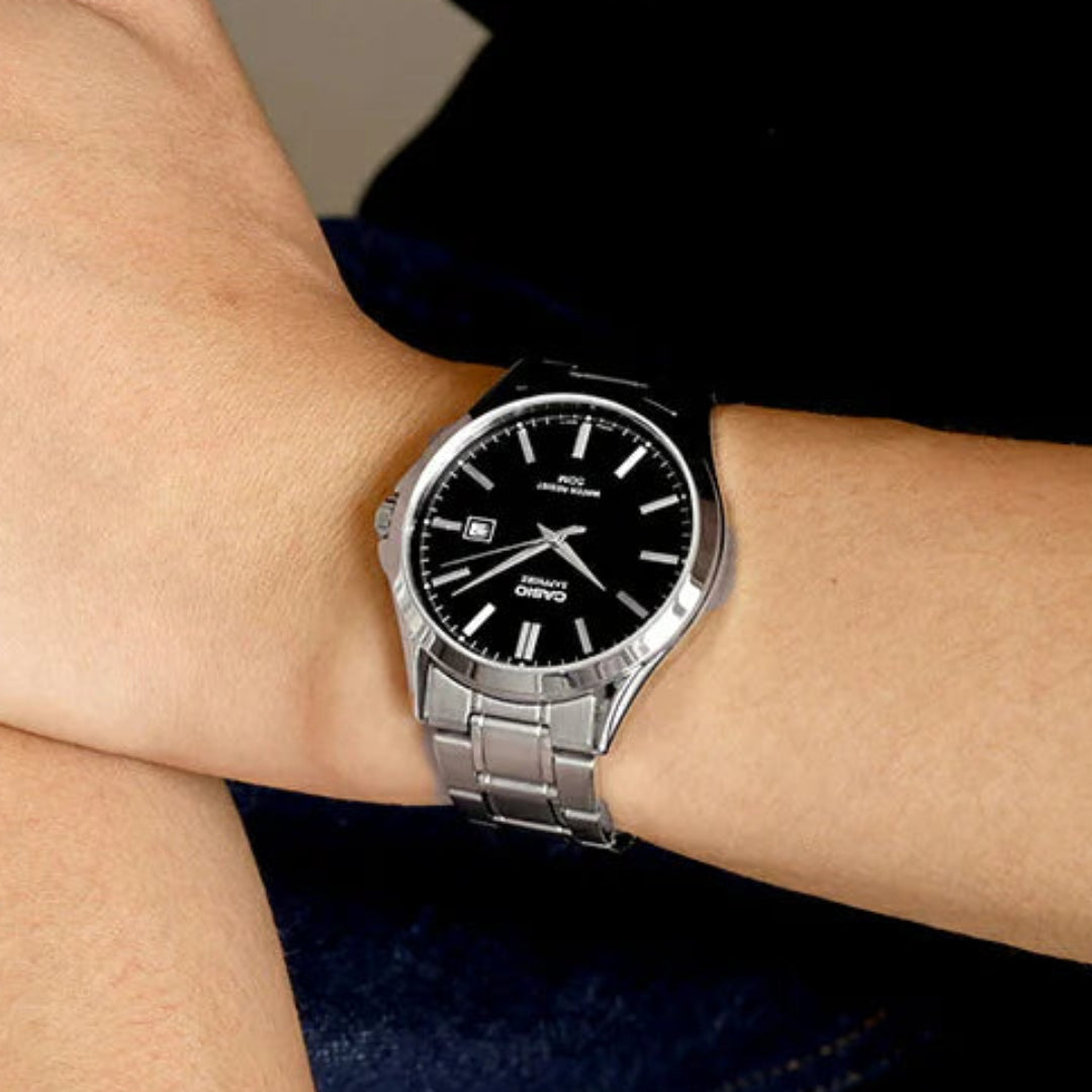 RELOJ_CASIO_ORIGINAL_MTS-115D-1AVDF_PLATEADO_CAS-130_ para Hombre