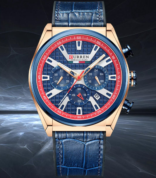 RELOJ CURREN ORIGINAL - CASUAL AZUL 8392 | CUR-80 PARA HOMBRE