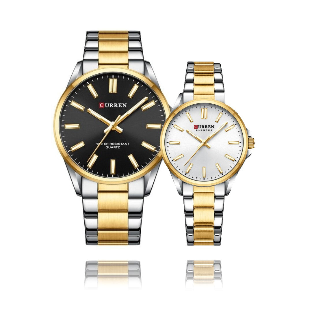 RELOJ CURREN ORIGINAL ELEGANTE PLATEADO PARA PAREJA | CUR-109 | CUR-106