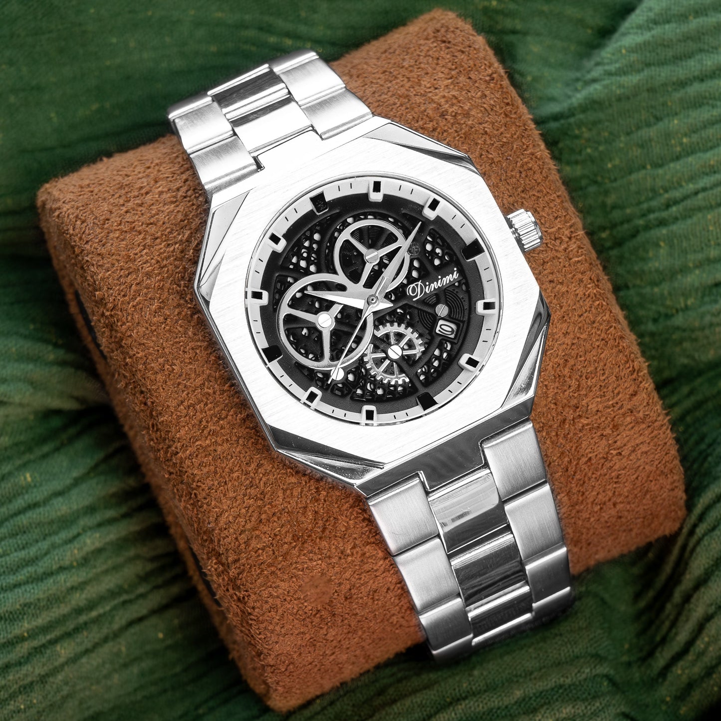 RELOJ DINIMI ORIGINAL 88433 NEGRO PLATEADO | DIN-1, DIN-2, DIN-30 PARA HOMBRE