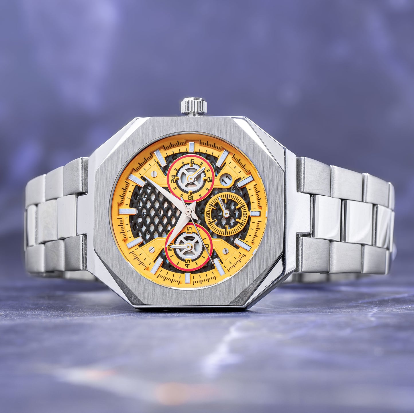 RELOJ DINIMI ORIGINAL 88433 NEGRO PLATEADO | DIN-1, DIN-2, DIN-30 PARA HOMBRE