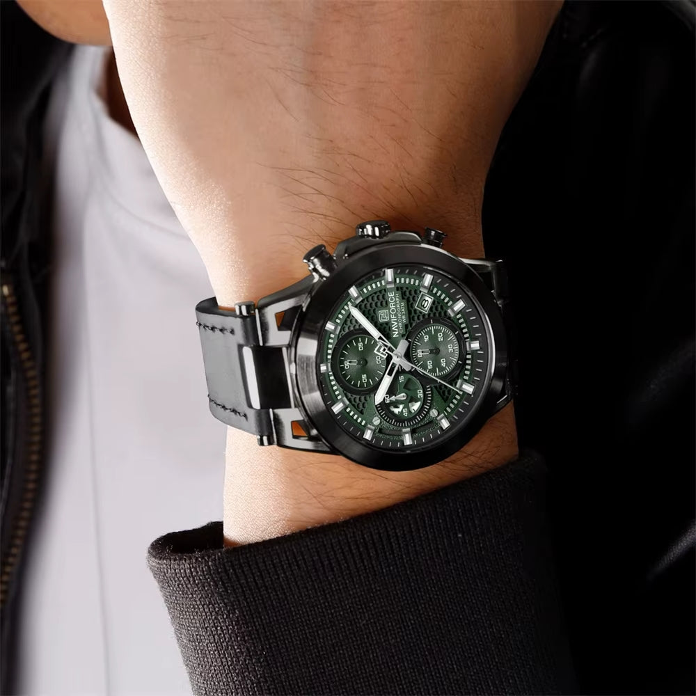 RELOJ NAVIFORCE NF8073 ORIGINAL ELEGANTEN NEGRO Y AZUL | NAV-123, NAV-124, NAV-125 PARA HOMBRE