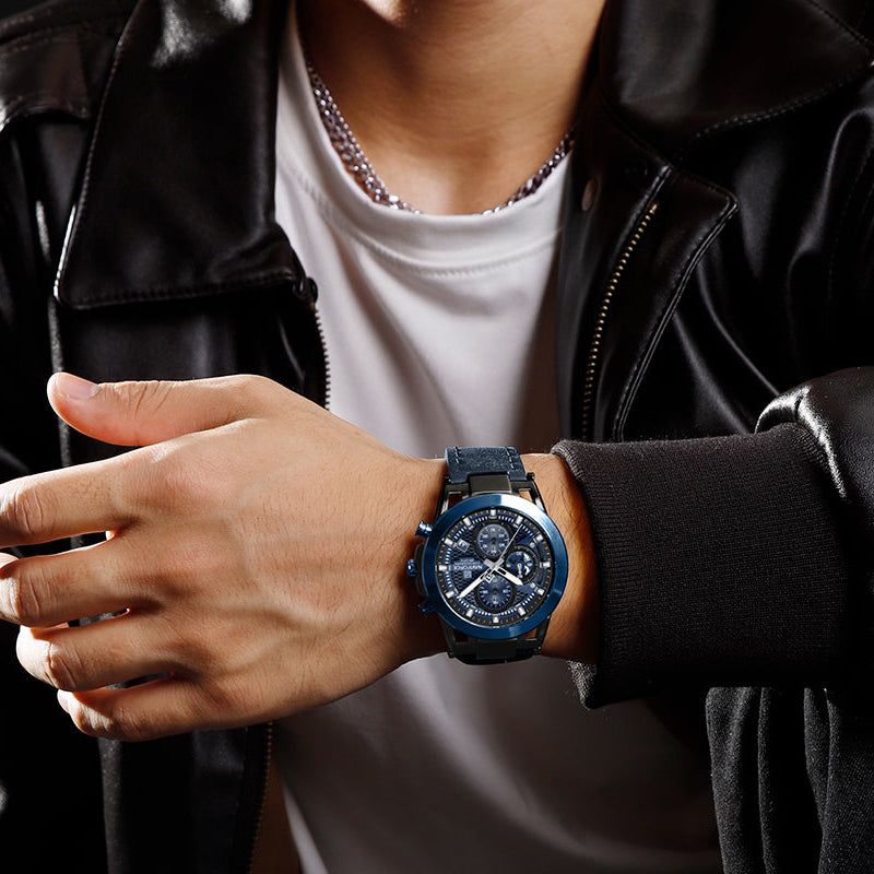 RELOJ NAVIFORCE NF8073 ORIGINAL ELEGANTEN NEGRO Y AZUL | NAV-123, NAV-124, NAV-125 PARA HOMBRE