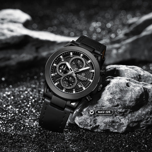 RELOJ NAVIFORCE NF8073 ORIGINAL ELEGANTEN NEGRO Y AZUL | NAV-123, NAV-124, NAV-125 PARA HOMBRE