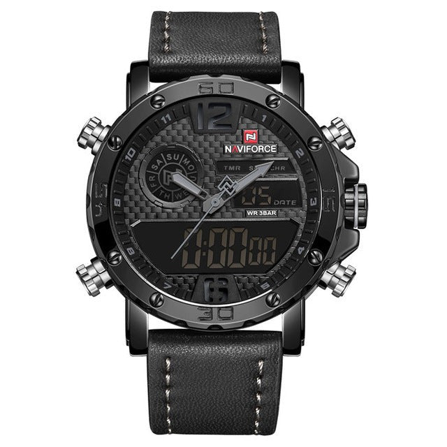 RELOJ NAVIFORCE ORIGINAL - NEGRO, MARRON PARA HOMBRE 9134 | NAV-13 | NAV-14