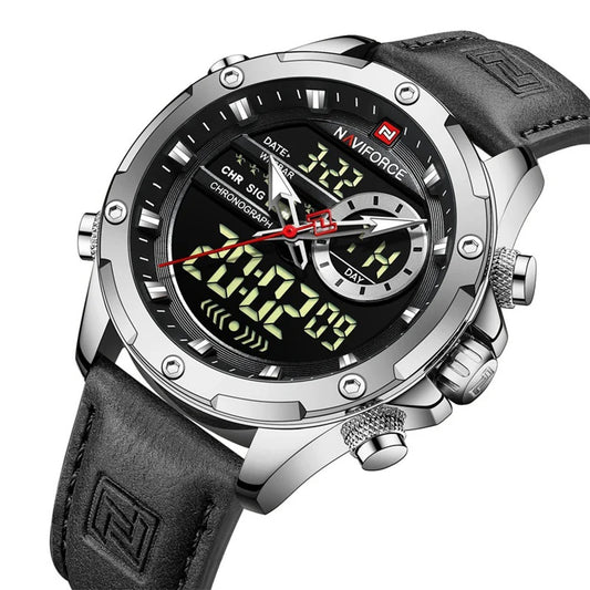 RELOJ NAVIFORCE ORIGINAL CASUAL MARRÓN Y NEGRO | NAV-112 | NAV-113 (4)