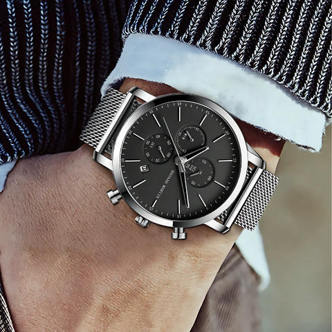 RELOJ ORIGINAL HANNAH MARTIN - CASUAL Y ELEGANTE - PLATEADO | HAN-66