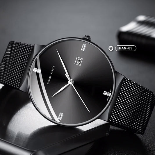 RELOJ ORIGINAL HANNAH MARTIN - ELEGANTE Y CASUAL - NEGRO, AZUL Y PLATEADO | HAN-22 | HAN-24 | HAN-89 | HAN-90