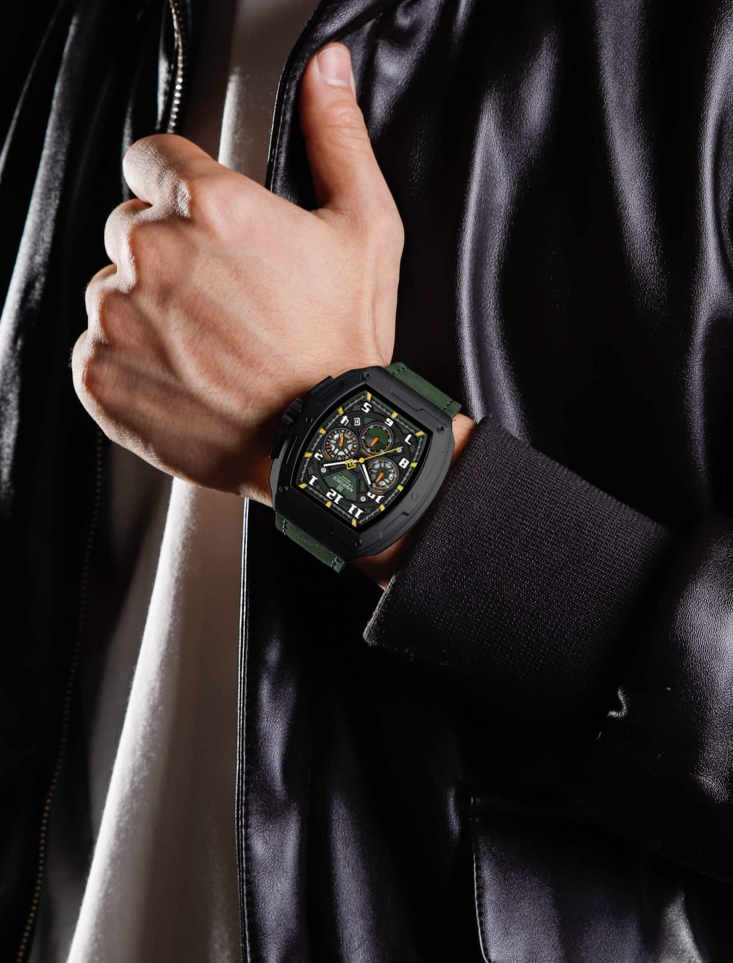 RELOJ ORIGINAL NAVIFORCE - CASUAL - VERDE Y MARRON | NAV-129| NAV-130 | NAV-131 PARA HOMBRE (6)