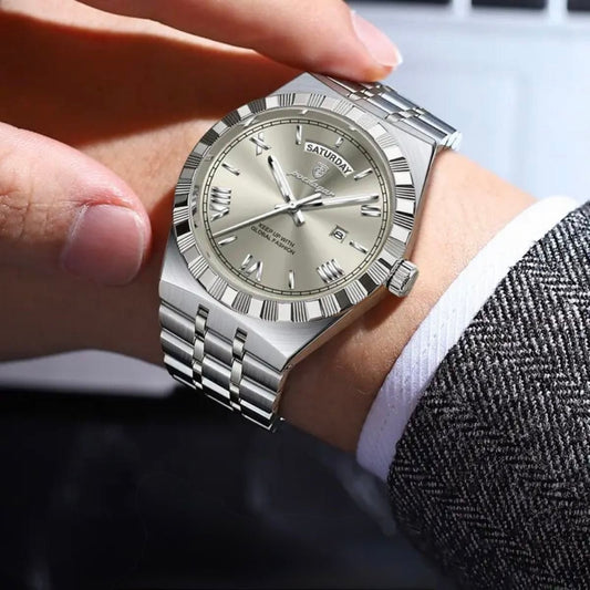 RELOJ POEDAGAR ORIGINAL - ELEGANTE PLATEADO | POE-53