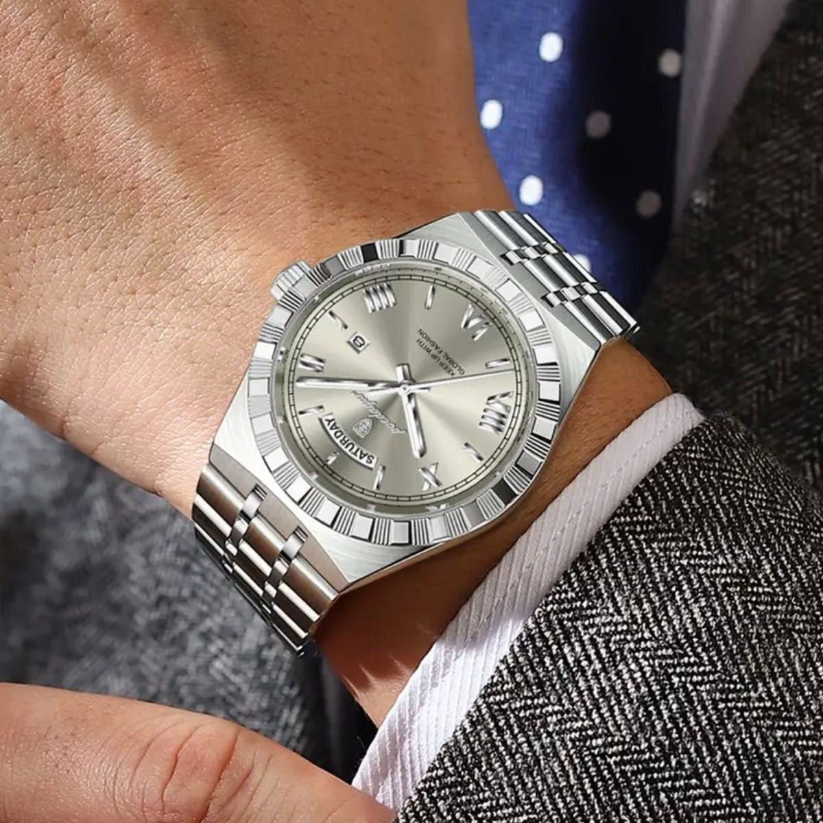 RELOJ POEDAGAR ORIGINAL - ELEGANTE PLATEADO | POE-53