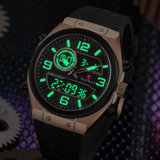 RELOJ TEARTRACE ORIGINAL - CASUAL DORADO NEGRO AZUL VERDE Y NARANJA TT6021 | TEA-29, TEA-30, TEA-31, TEA-32, TEA-33 PARA HOMBRE