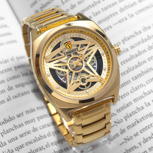 RELOJ TIMEKEY 1115 ORIGINAL - DORADO Y PLATEADO | TIM-1, TIM-2 PARA HOMBRE