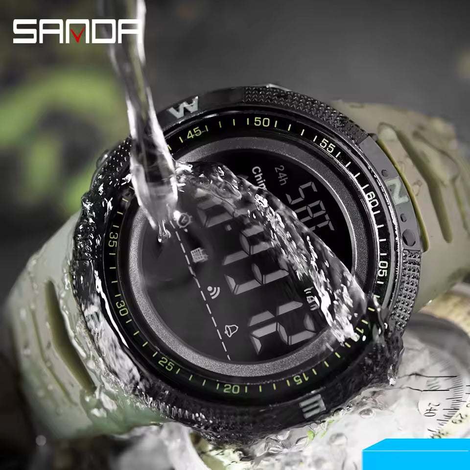 RELOJ SANDA 6014 FUTURISTA NEGRO| SAN-22 | SAN-124